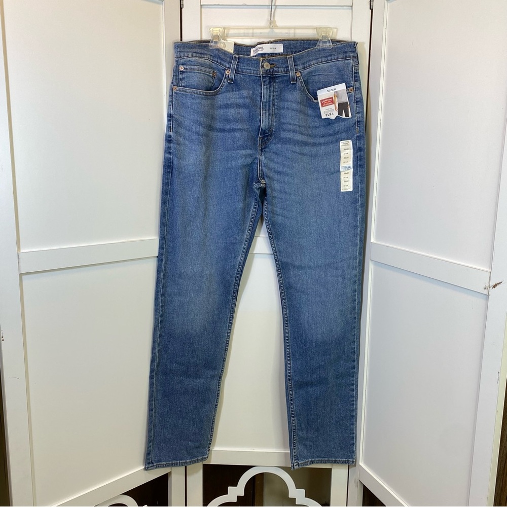 Signature Levi Strauss & Co S37 Slim Men’s Blue Jeans W36 X L32 New With Tags